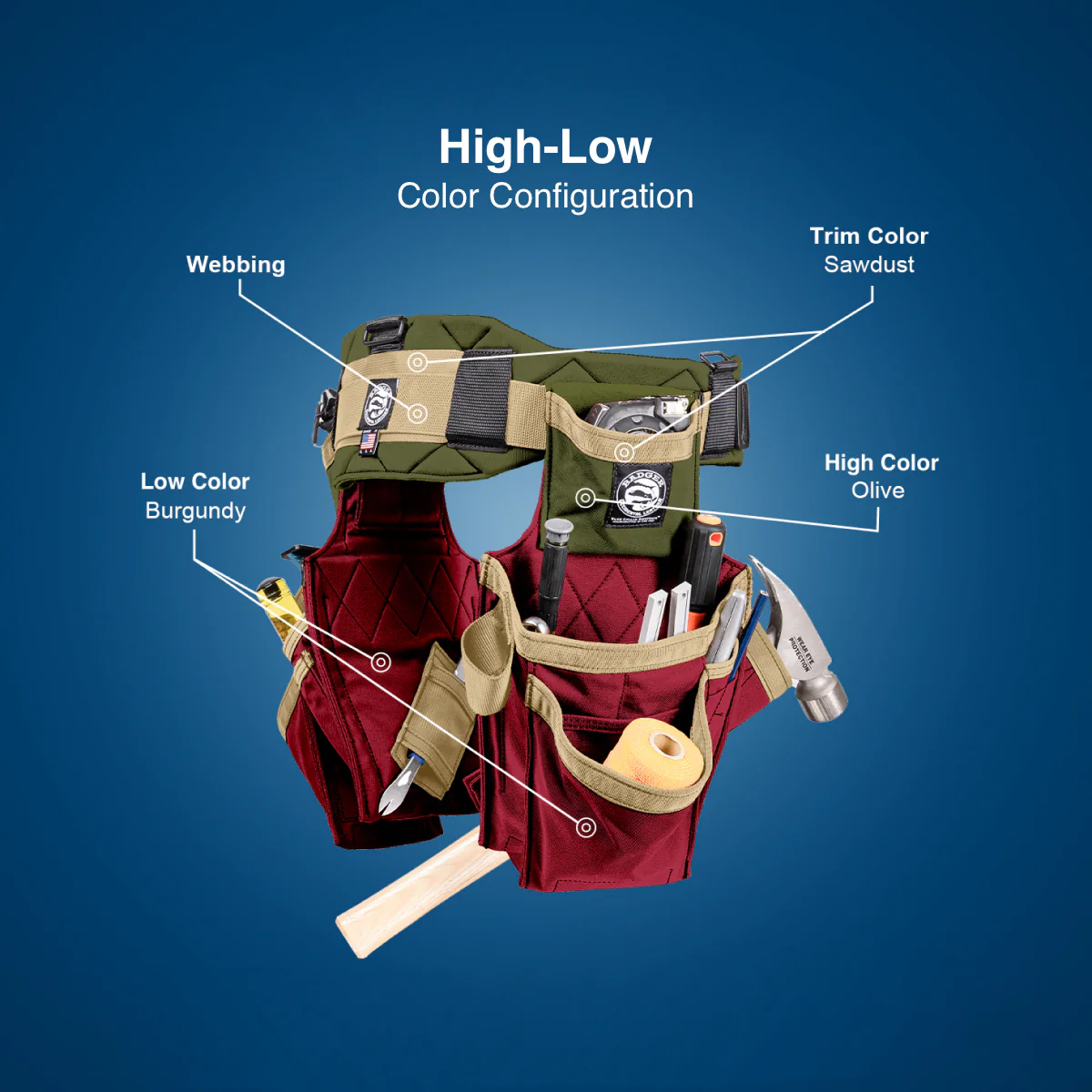 Carpenter Side-By-Side Tool Belt Setup - High-Low - Image 14