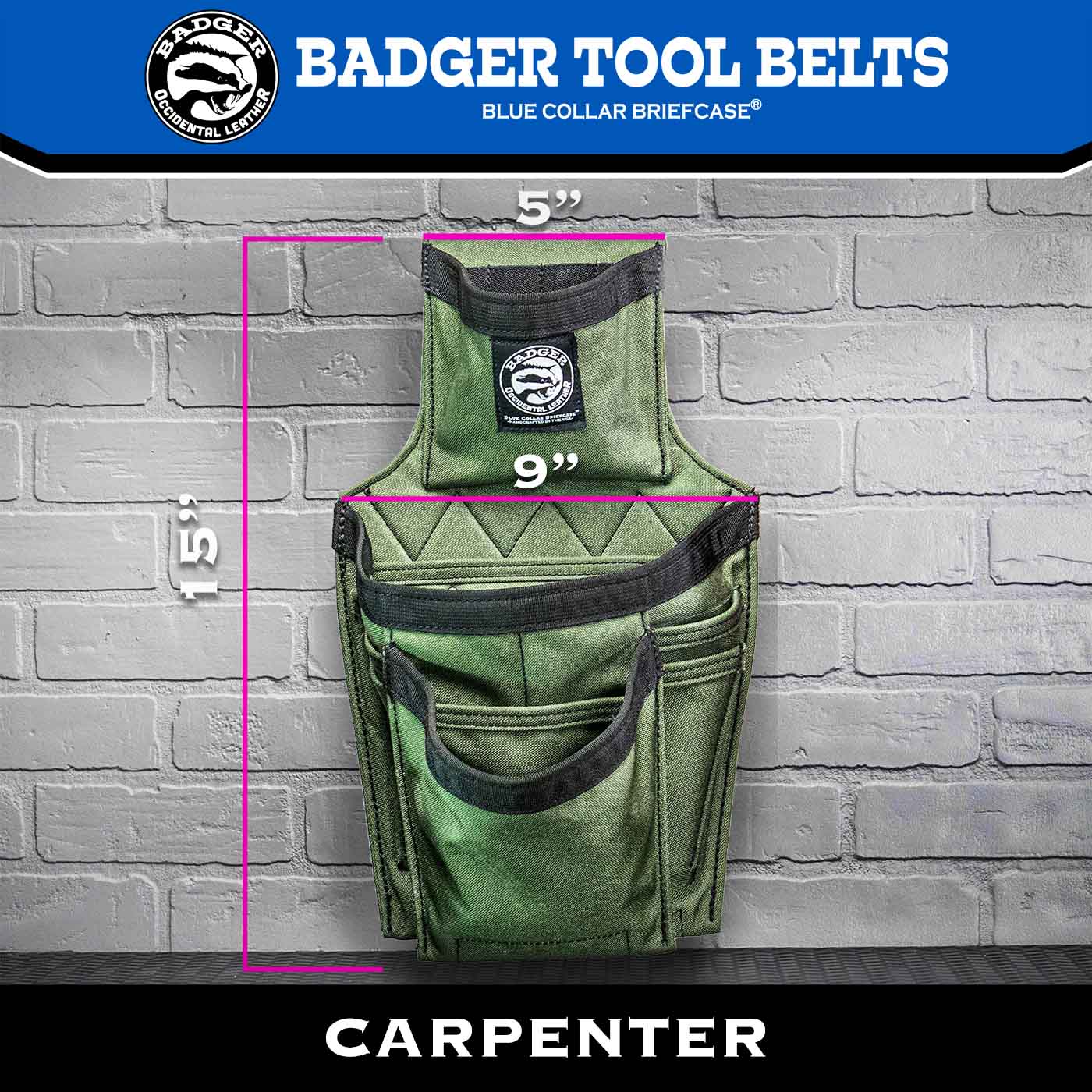 Carpenter Fastener Bag - Solid - Image 5