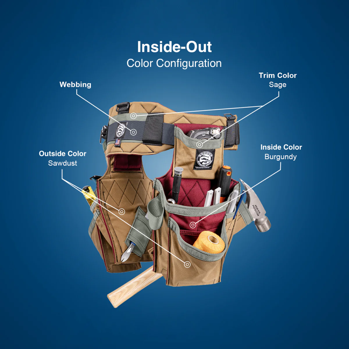 Trimmer Side-By-Side Tool Belt Setup - Inside-Out - Image 14